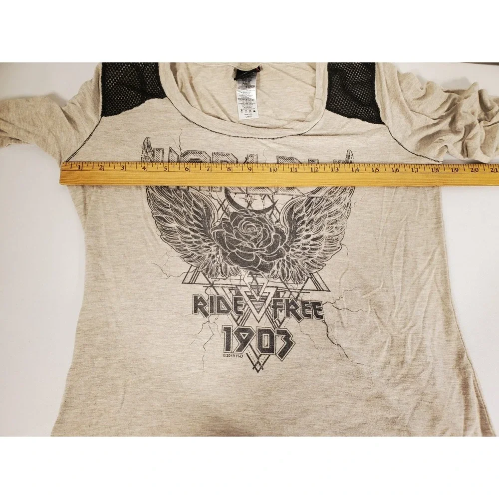 Women's Beige Graphic Top - Picture 5 of 7